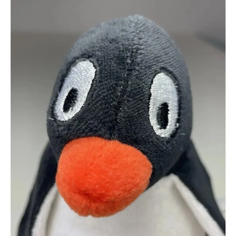 Vintage 2000 Gymboree Penguin Plush 6” Black White Orange Stuffed Animal Lovey